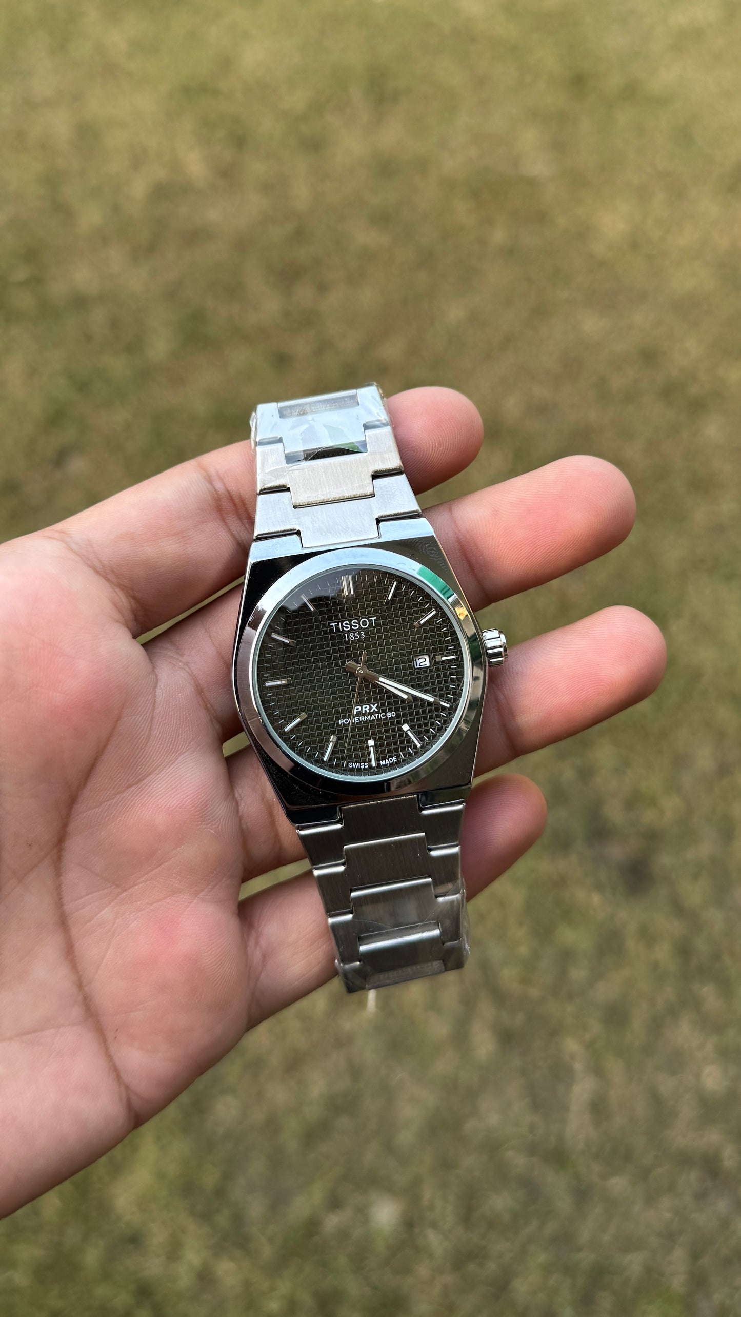 Tissot PRX 1853 Premium Watch (Green) dial