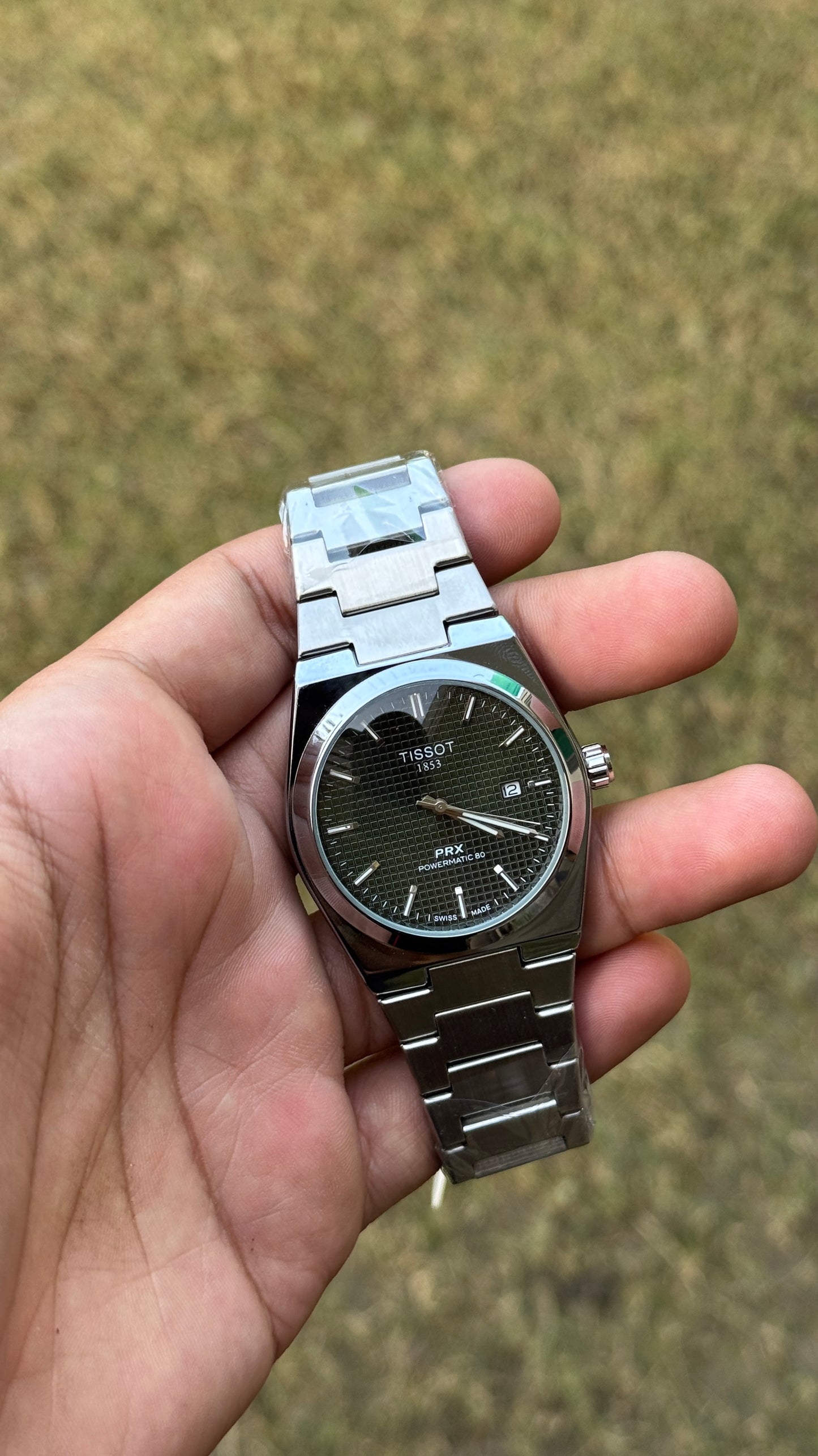 Tissot PRX 1853 Premium Watch (Green) dial